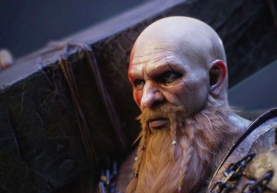 3D model of Kratos from God of War, created by a 3dsense student